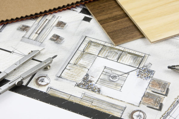 Interior design Space planning-Final Design-Drawing